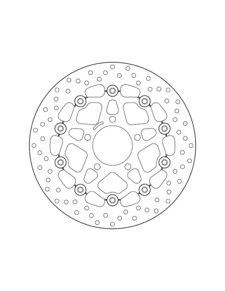 Disque de frein avant flottant Brembo Oro SUZUKI