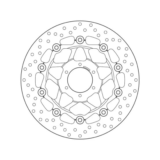 Disque de frein avant flottant Brembo Oro HONDA