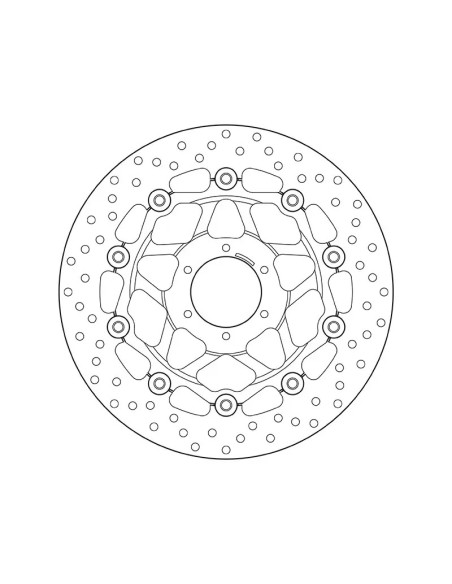 Disque de frein avant flottant Brembo Oro HONDA