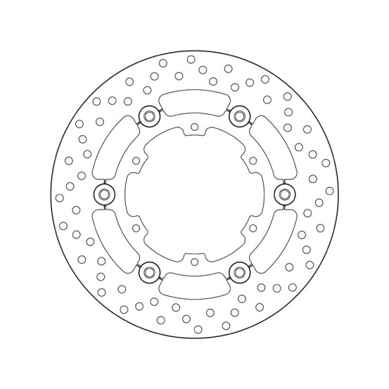 Disque de frein arrière flottant Brembo Oro KTM