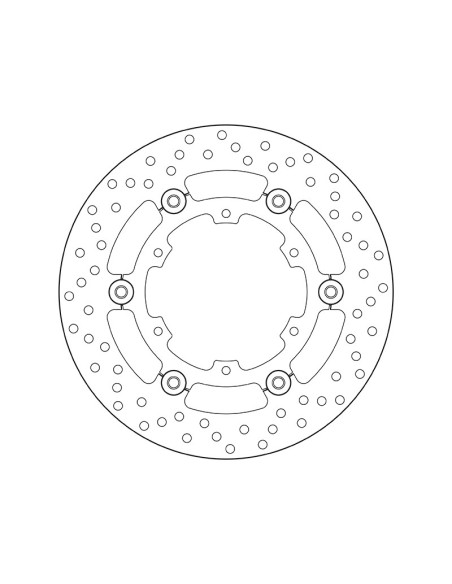 Disque de frein arrière flottant Brembo Oro KTM