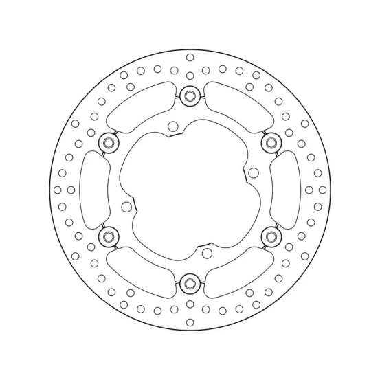 Disque de frein avant flottant Brembo Oro KAWASAKI