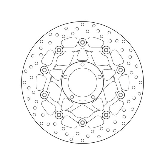 Disque de frein avant flottant Brembo Oro DUCATI