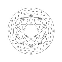 Disque de frein avant flottant Brembo Oro TRIUMPH 2