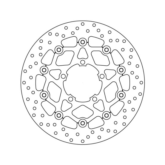 Disque de frein avant flottant Brembo Oro TRIUMPH