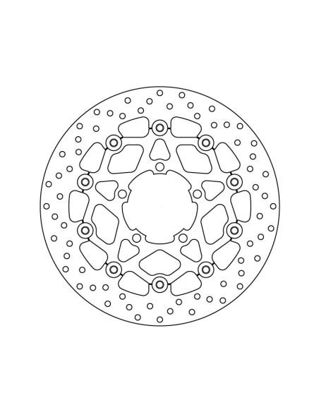 Disque de frein avant flottant Brembo Oro TRIUMPH