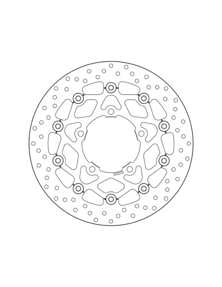 Disque de frein avant flottant Brembo Oro SUZUKI