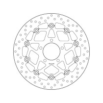 Disque de frein avant flottant Brembo Oro KAWASAKI SUZUKI