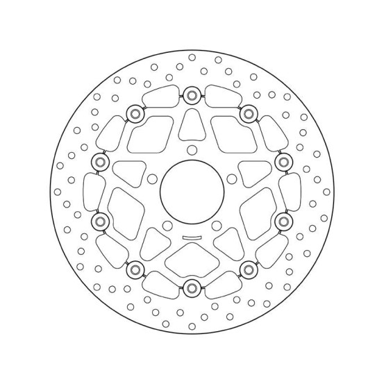 Disque de frein avant flottant Brembo Oro KAWASAKI SUZUKI