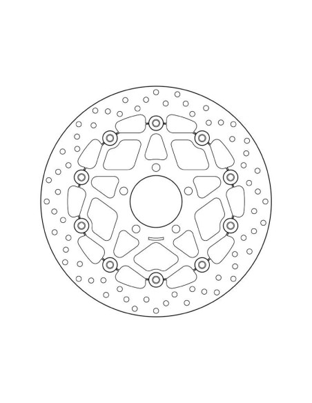 Disque de frein avant flottant Brembo Oro KAWASAKI SUZUKI