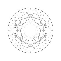 Disque de frein avant flottant Brembo Oro HONDA 2