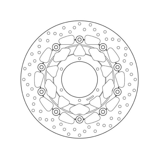 Disque de frein avant flottant Brembo Oro HONDA