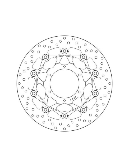 Disque de frein avant flottant Brembo Oro HONDA
