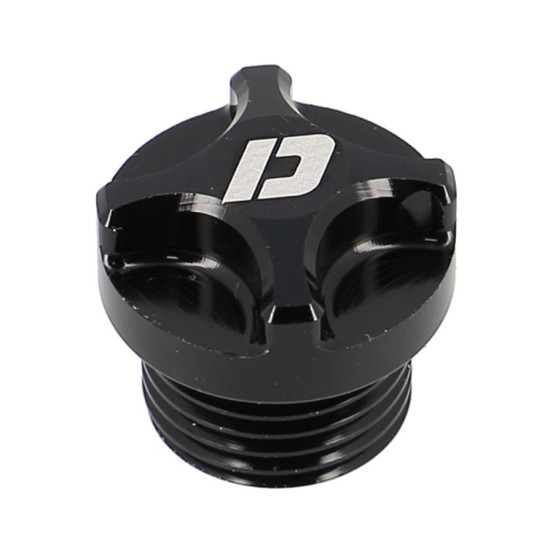 Bouchon d'huile aluminium CNC DOPPLER Derbi Senda / Aprilia RS 06- / RX / RS4 / SMT Noir