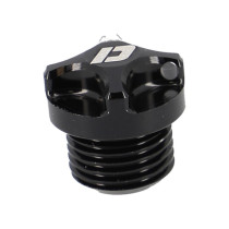 Bouchon d'huile aluminium CNC DOPPLER Derbi Senda / Aprilia RS 06- / RX / RS4 / SMT Noir 2