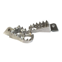Cale Pieds BUD RACING ALU 7075 et INOX KTM / SHERCO / BETA - Argent