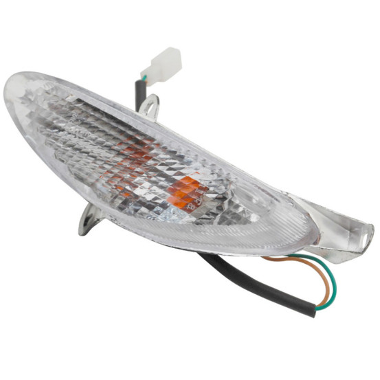 Clignotant 50 Chinois GY6/139 QMB/QT3/Peugeot 50 V-Clic/Sym 50 Orbit/Baotian 50 BT49QT Transparent Avant