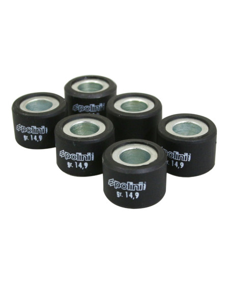 Jeu de 8 galets de variateur POLINI 20x14,5mm