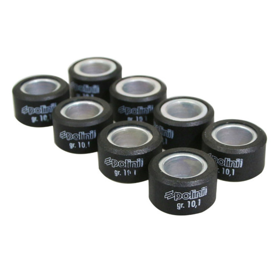 Jeu de 8 galets de variateur POLINI 20x12mm