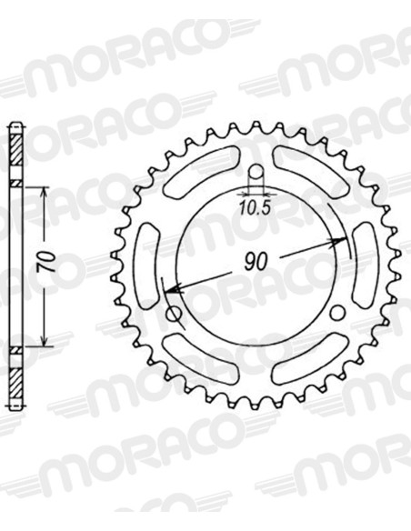 Couronne acier Supersprox Pas 420 RFE-239