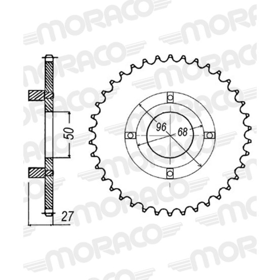 Couronne acier Supersprox Pas 420 RFE-256
