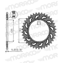 Couronne Stealth Supersprox Bi-métal Pas 520 Rouge CA212SR