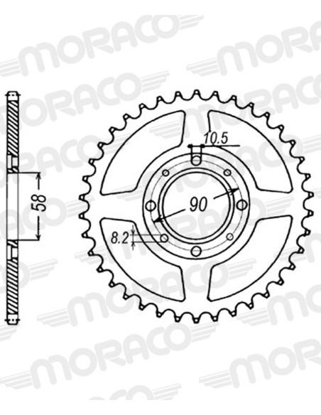 Couronne acier Supersprox Pas 520 RFE-279