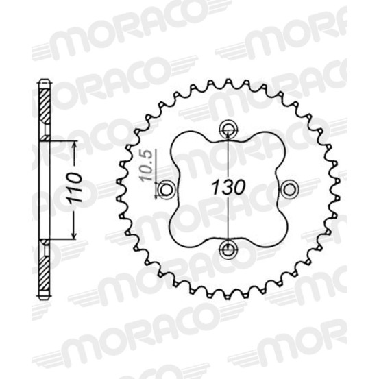 Couronne acier Supersprox Pas 520 RFE-1350