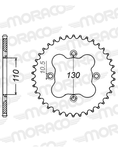 Couronne acier Supersprox Pas 520 RFE-1350