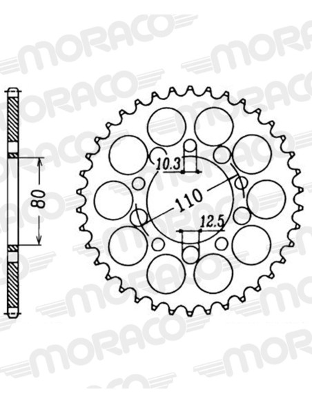 Couronne acier Supersprox Pas 530 RFE-1334