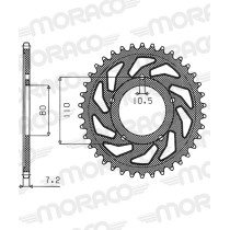 Couronne acier Supersprox Pas 525 RFE-1332