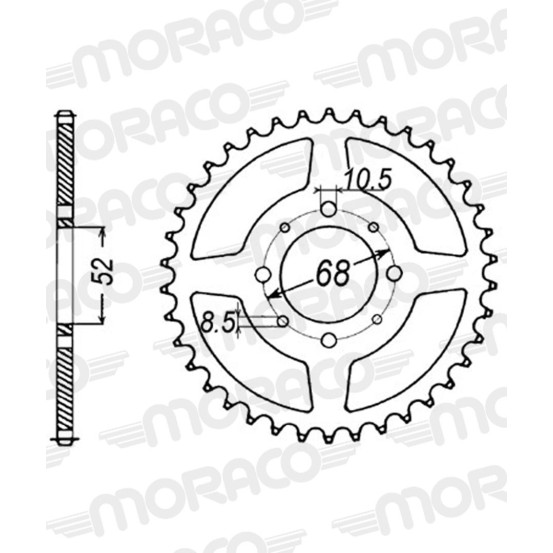 Couronne acier Supersprox Pas 420 RFE-801