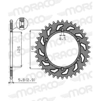 Couronne Stealth Supersprox Bi-métal Pas 520 Or CE203SG