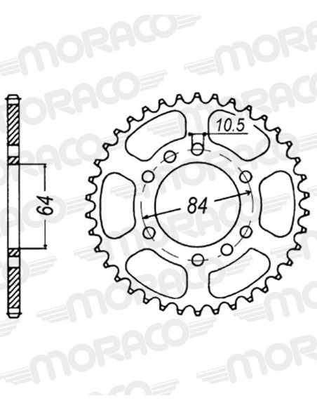 Couronne acier Supersprox Pas 520 RFE-1826