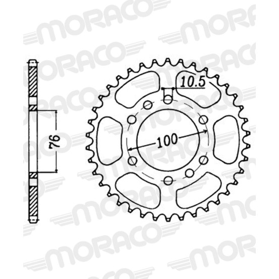 Couronne acier Supersprox Pas 520 RFE-1825