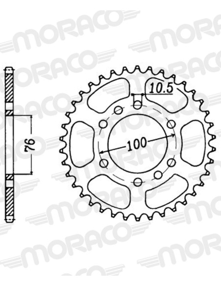 Couronne acier Supersprox Pas 520 RFE-1825