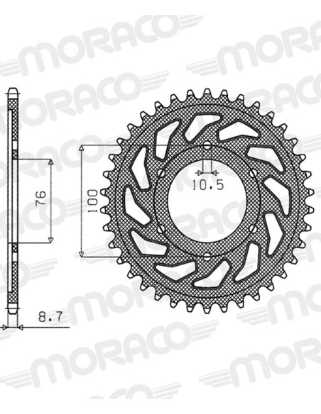 Couronne acier Supersprox Pas 530 RFE-816
