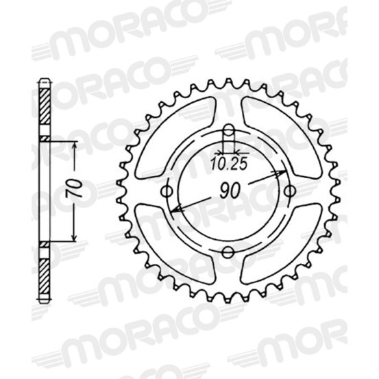 Couronne acier Supersprox Pas 520 RFE-1414