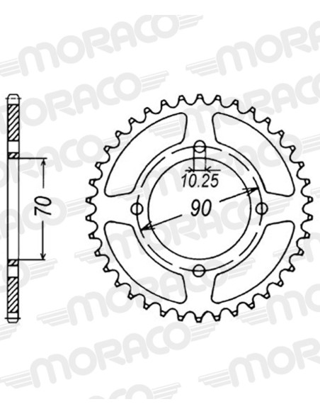 Couronne acier Supersprox Pas 520 RFE-1414