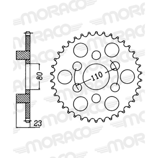 Couronne acier Supersprox Pas 520 CI200