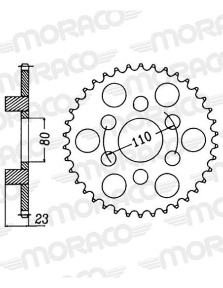 Couronne acier Supersprox Pas 520 CI200