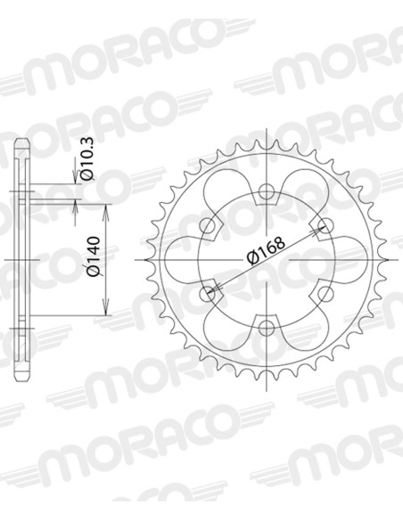Couronne acier Supersprox Pas 525 RFE-3