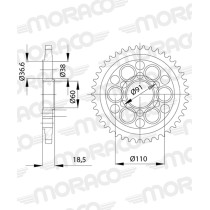 Couronne acier Supersprox Pas 525 RFE-7038