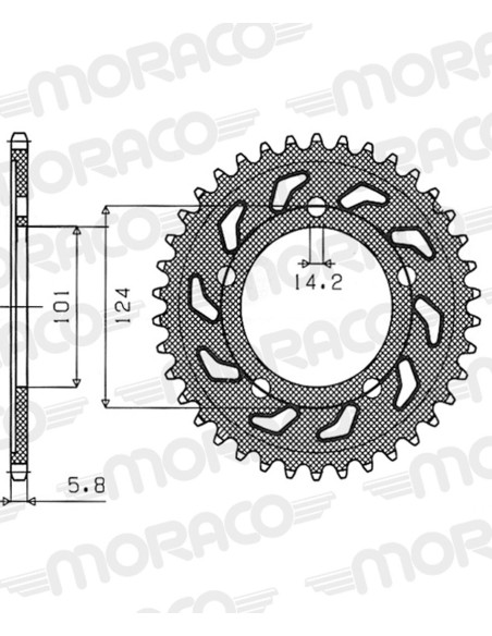 Couronne acier Supersprox Pas 525 RFE-991