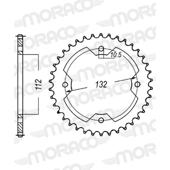 Couronne acier Supersprox Pas 520 RFE-1072