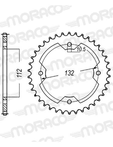 Couronne acier Supersprox Pas 520 RFE-1072