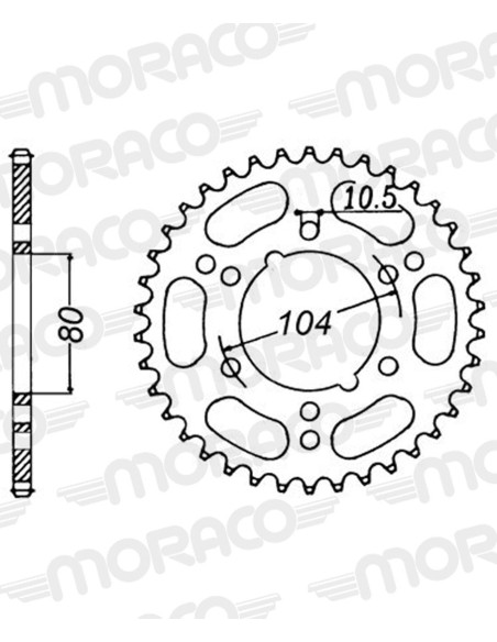 Couronne acier Supersprox Pas 520 RFE-1478