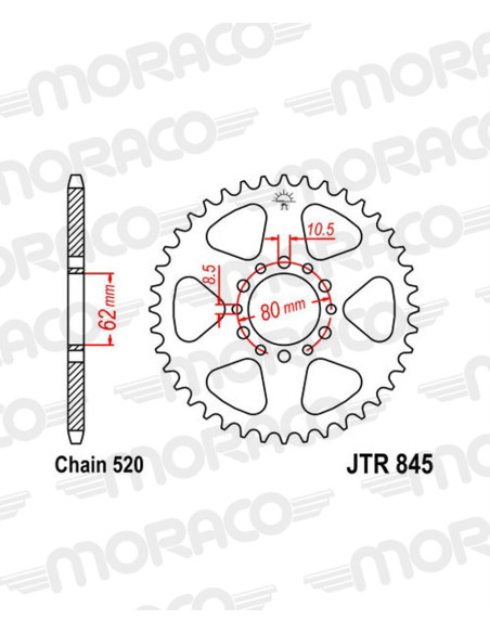 Couronne acier Supersprox Pas 520 RFE-845