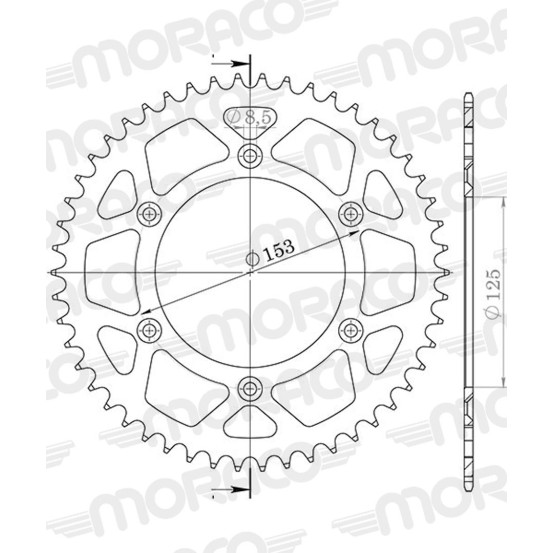 Couronne Stealth Supersprox Bi-métal Pas 520 Noir CA212SN