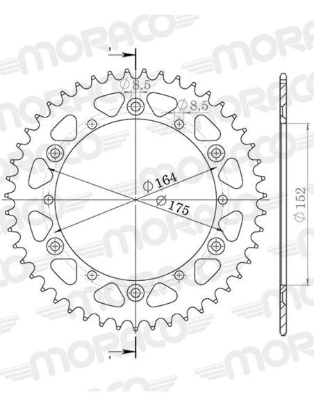 Couronne Stealth Supersprox Bi-métal Pas 520 Noir CC500SN